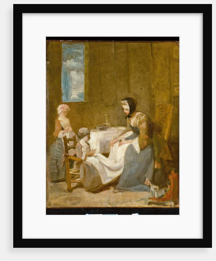 Le Bénédicité, a sketch by Jean-Baptiste Simeon Chardin