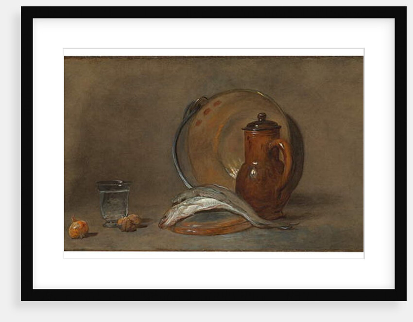 Still Life with Fish and a Copper Pot by Jean-Baptiste Simeon Chardin