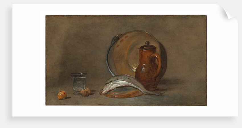Still Life with Fish and a Copper Pot by Jean-Baptiste Simeon Chardin