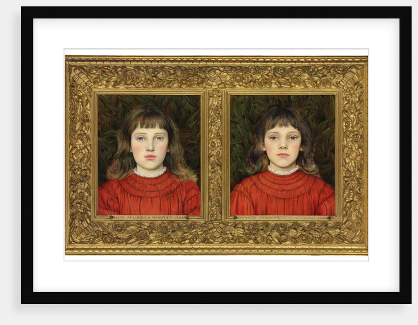 Portraits of Alice Mildred and Winifred Julia Spencer Stanhope, 1884 by Evelyn De Morgan