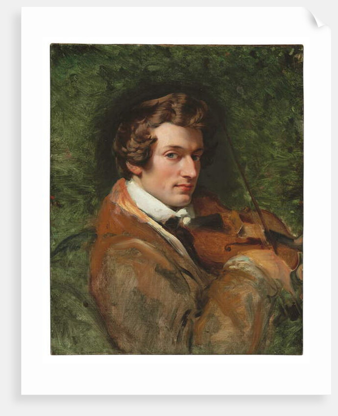 Portrait of Charles Auguste de Bériot by Emile Jean Horace Vernet