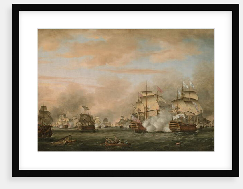 The Battle of the Saintes, 9-12 April 1782, 1783 by Thomas Whitcombe