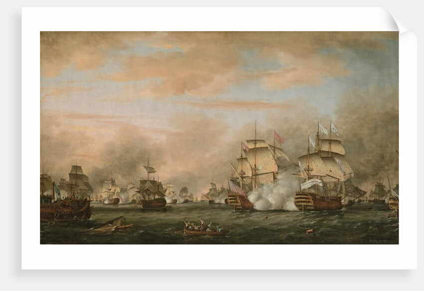 The Battle of the Saintes, 9-12 April 1782, 1783 by Thomas Whitcombe