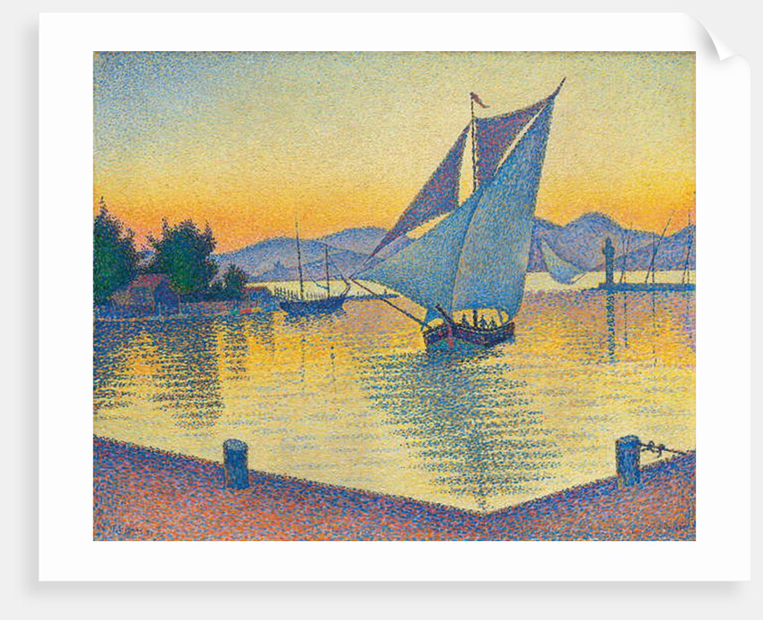 Le Port au soleil couchant, Opus 236, 1892 by Paul Signac