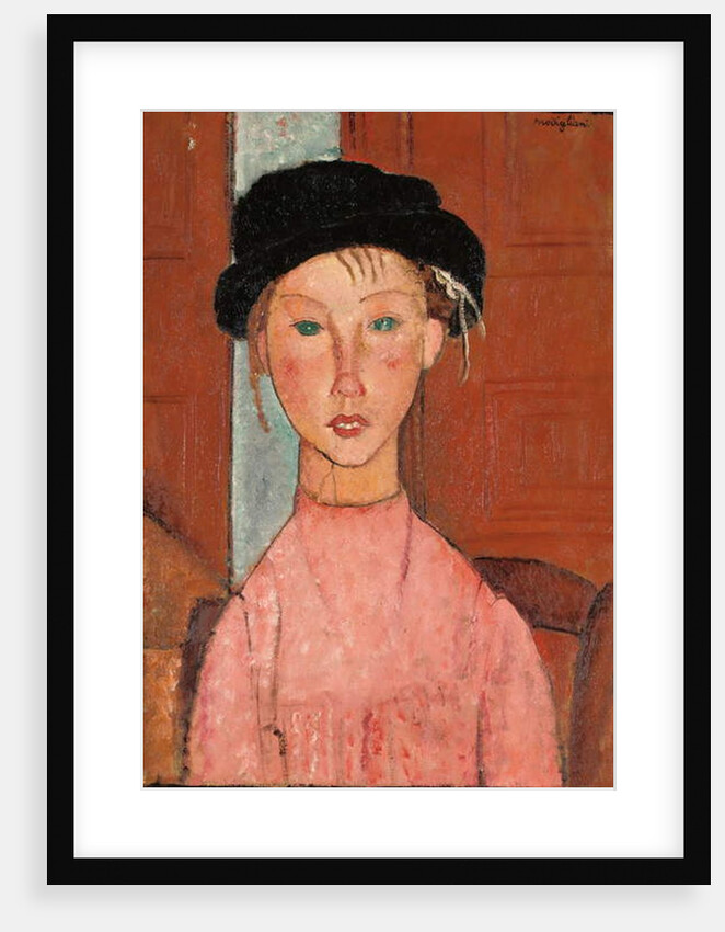 Young Girl in a Beret, 1918 by Amedeo Modigliani