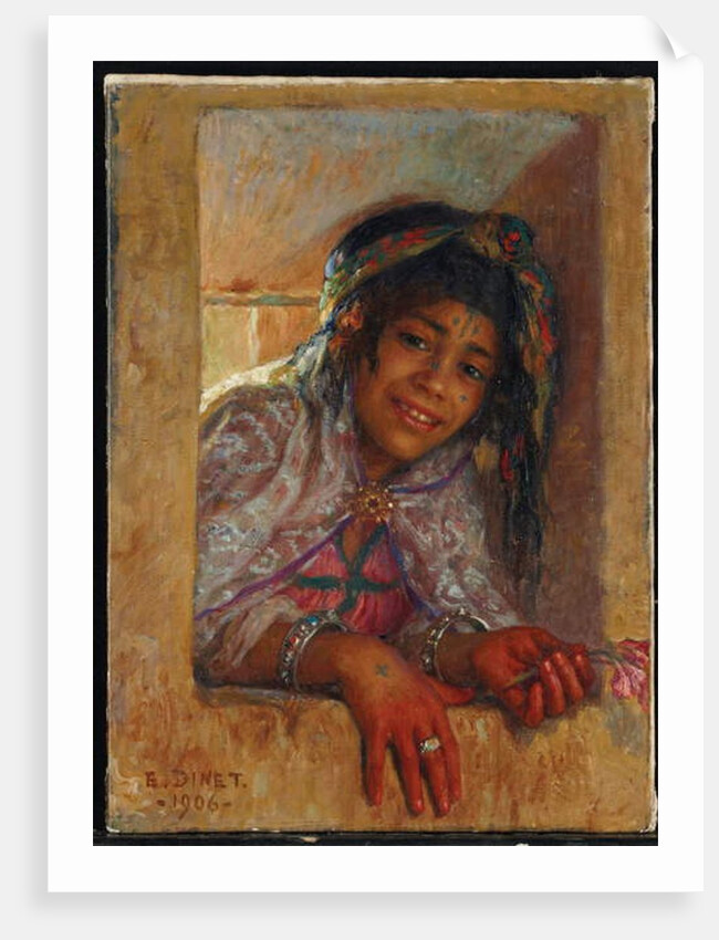 Girl at the window, 1906 by Alphonse Etienne Dinet