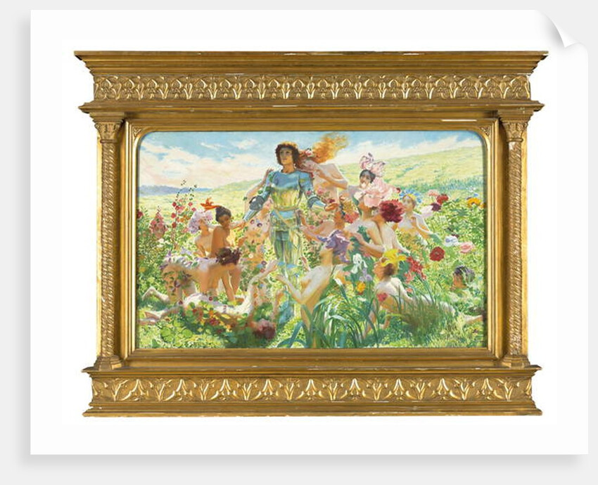 Le chevalier aux fleurs by Georges Marie Rochegrosse