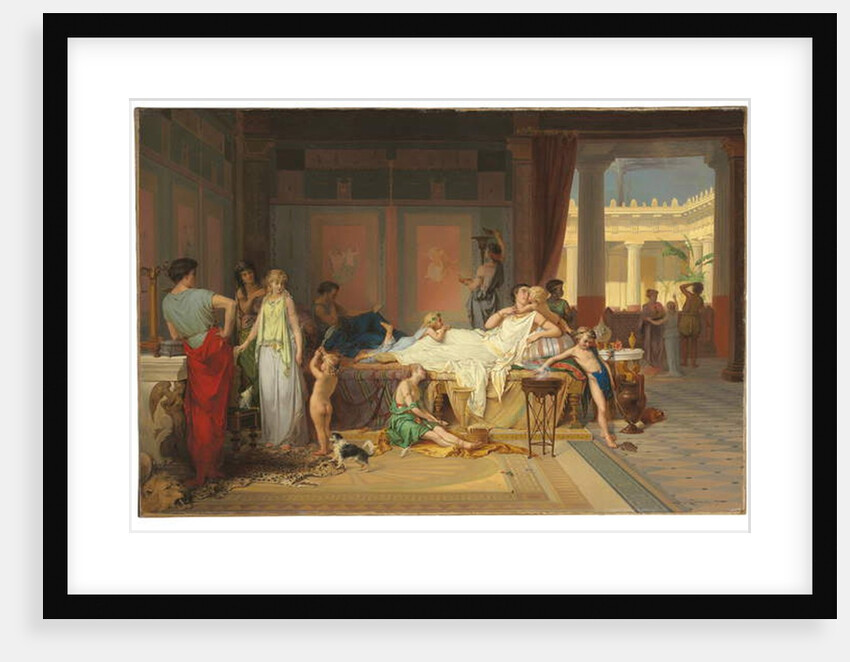 The Last Hour of Pompeii - The House of the Poet, 1869 by Pierre Oliver Joseph Coomans