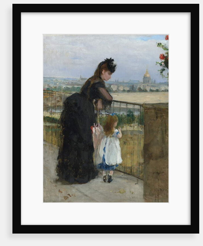 Woman and child on a balcony, 1872 by Berthe Morisot