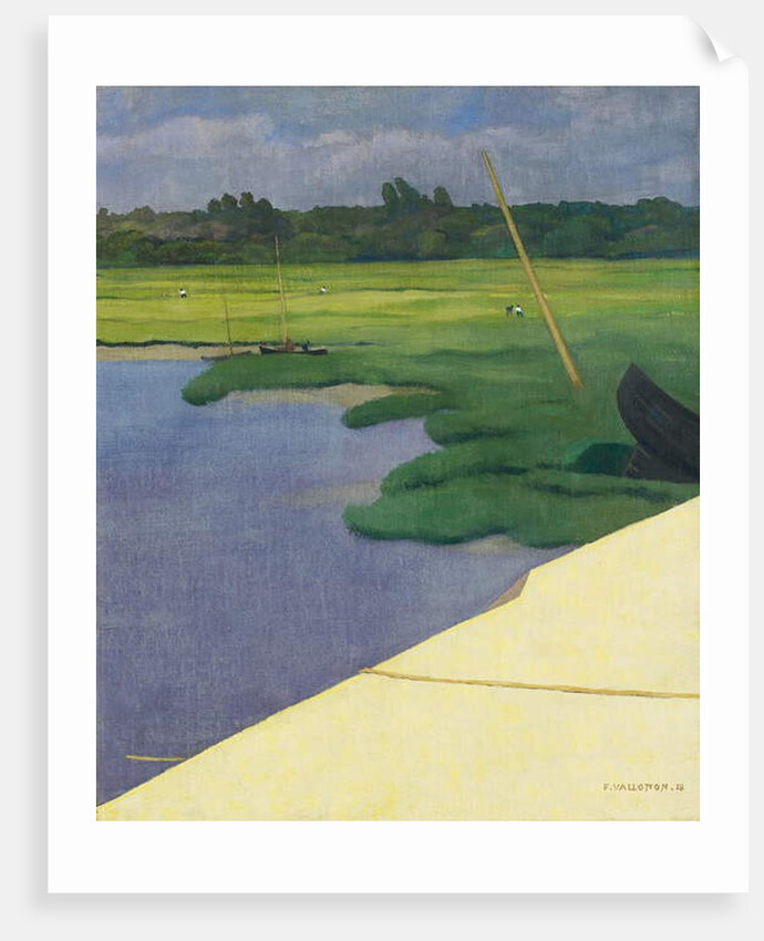 Quai de Berville, 1918 by Felix Edouard Vallotton