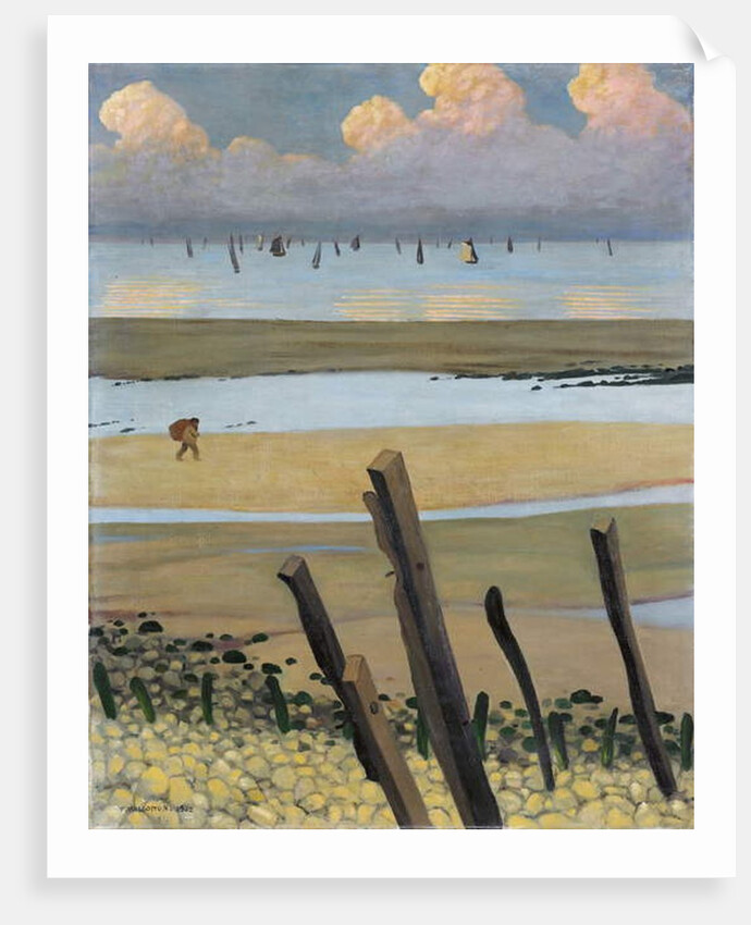 Low Tide at Villerville, 1922 by Felix Edouard Vallotton