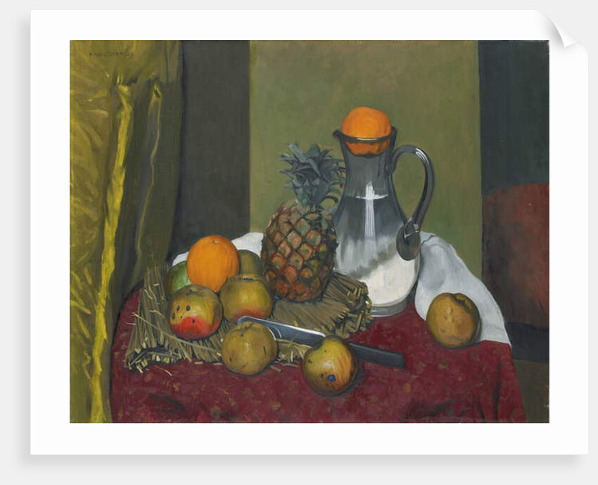 Apples and a pineapple, 1923 by Felix Edouard Vallotton