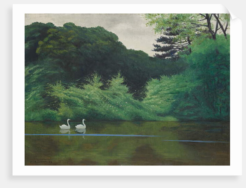 l'Ile du Lac Saint-James, 1922 by Felix Edouard Vallotton