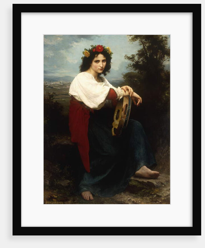 Italian woman with a tambourine, 1872 by William-Adolphe Bouguereau
