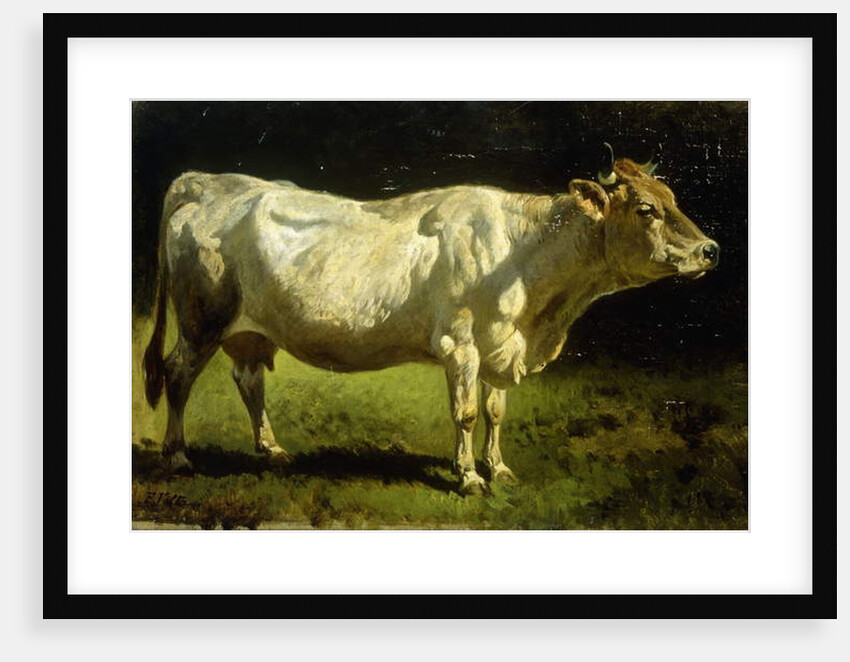 Cow in a Landscape by Friedrich Johann Voltz
