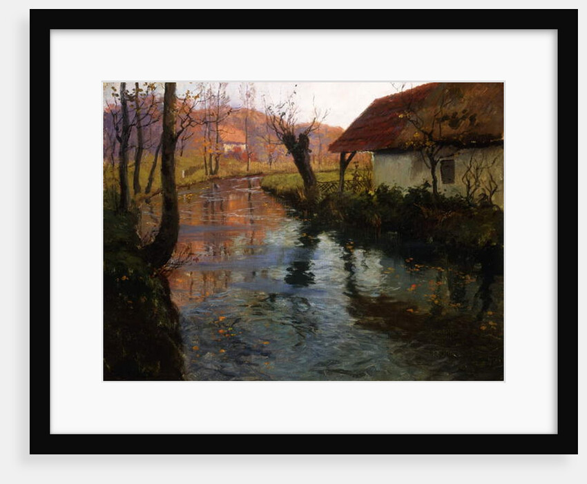 The Mill Stream by Fritz Thaulow