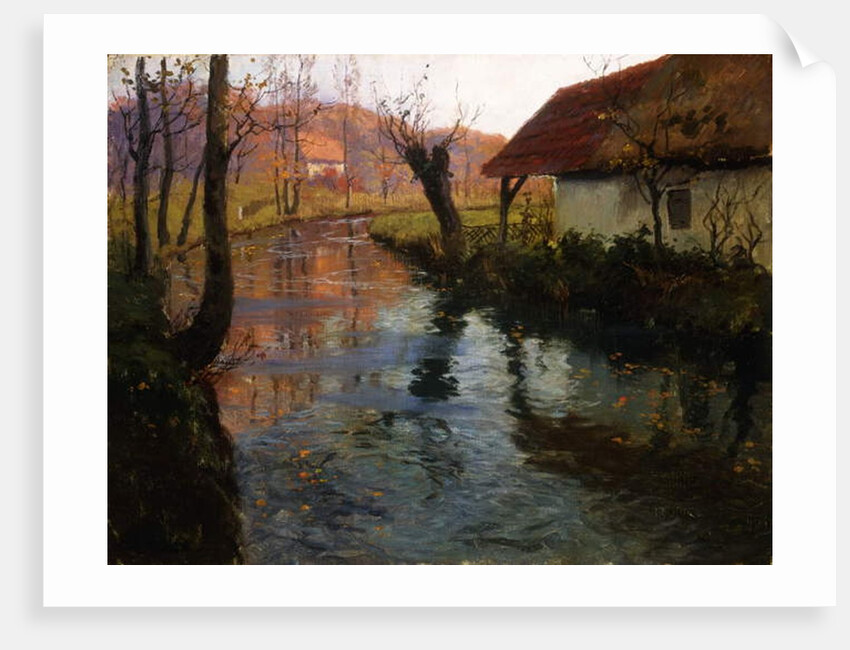 The Mill Stream by Fritz Thaulow