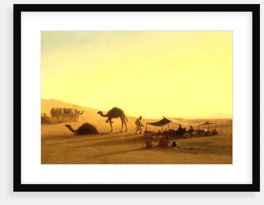 An Arab Encampment by Charles Theodore (1814-88) Frere