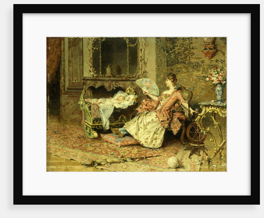 Watching the Baby by Edouard Toudouze