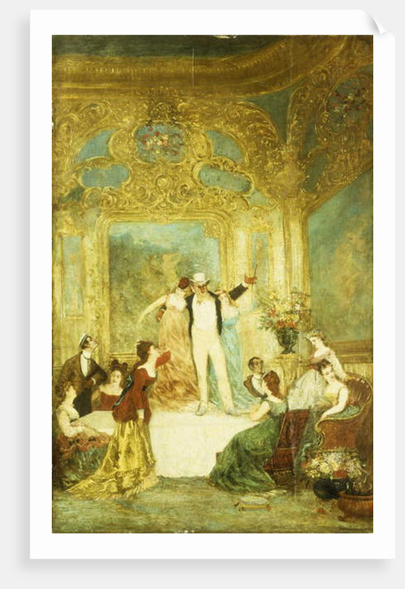 Une Soiree chez la Paiva by Adolphe Joseph Thomas Monticelli