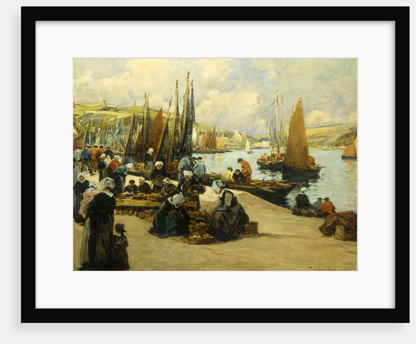On the Quai, Audierne by Fernand Legout-Gerard