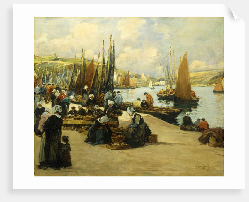 On the Quai, Audierne by Fernand Legout-Gerard