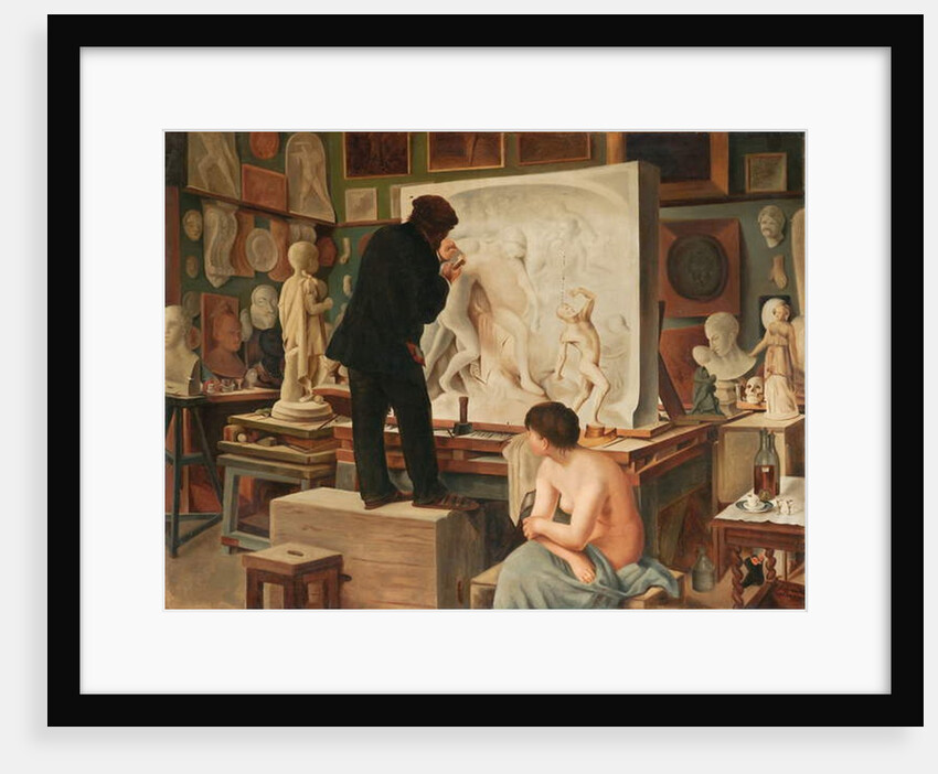 My Father's Studio by Edouard-Joseph Dantan