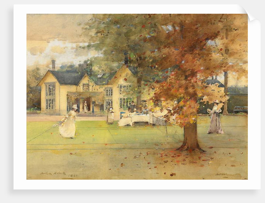 The Lawn Tennis Party at Marcus, 1889 by Arthur Melville
