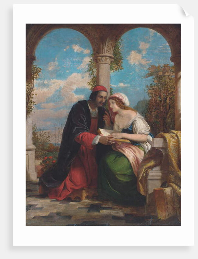 Abelard and Heloise on a terrace, 19th century by Charles Lock Eastlake