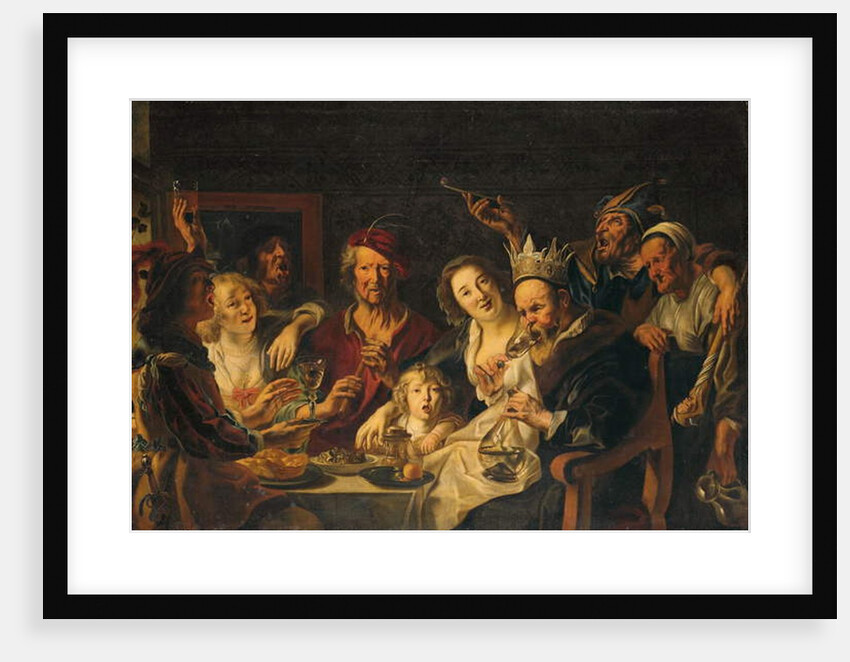 The King Drinks by Jacob (studio of) Jordaens