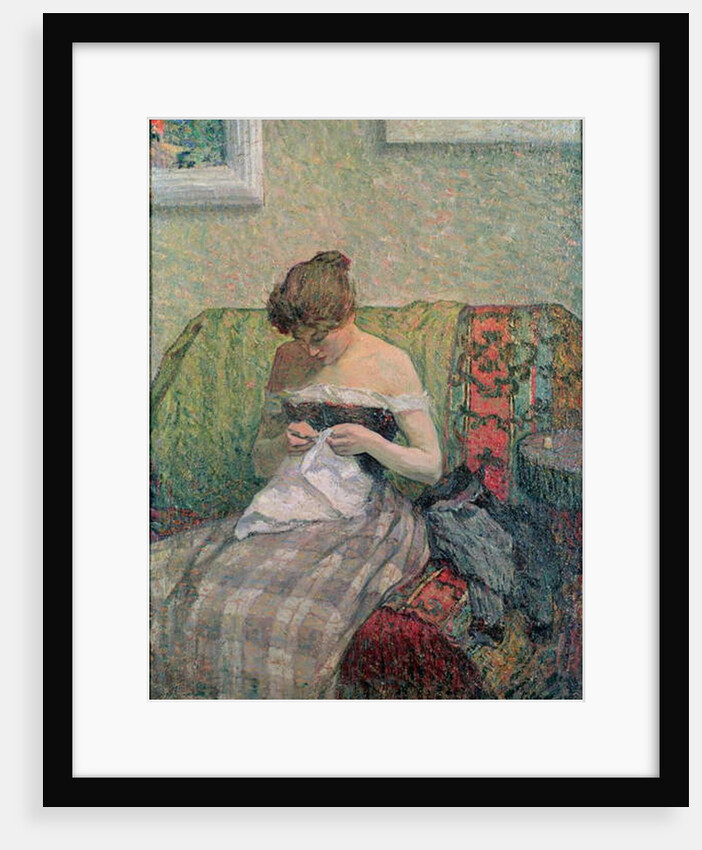Woman Sewing by Henri Lebasque