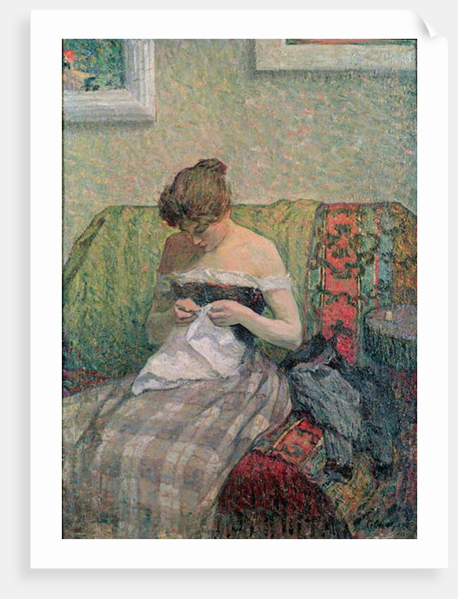 Woman Sewing by Henri Lebasque