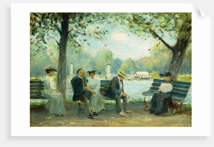 In the Public Gardens, Boston, 1904 by Arthur Clifton Goodwin