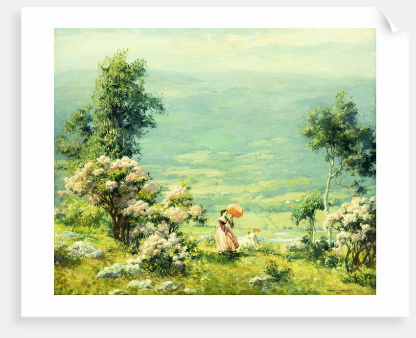 Pink Parasol, 1927 by Charles Courtney Curran