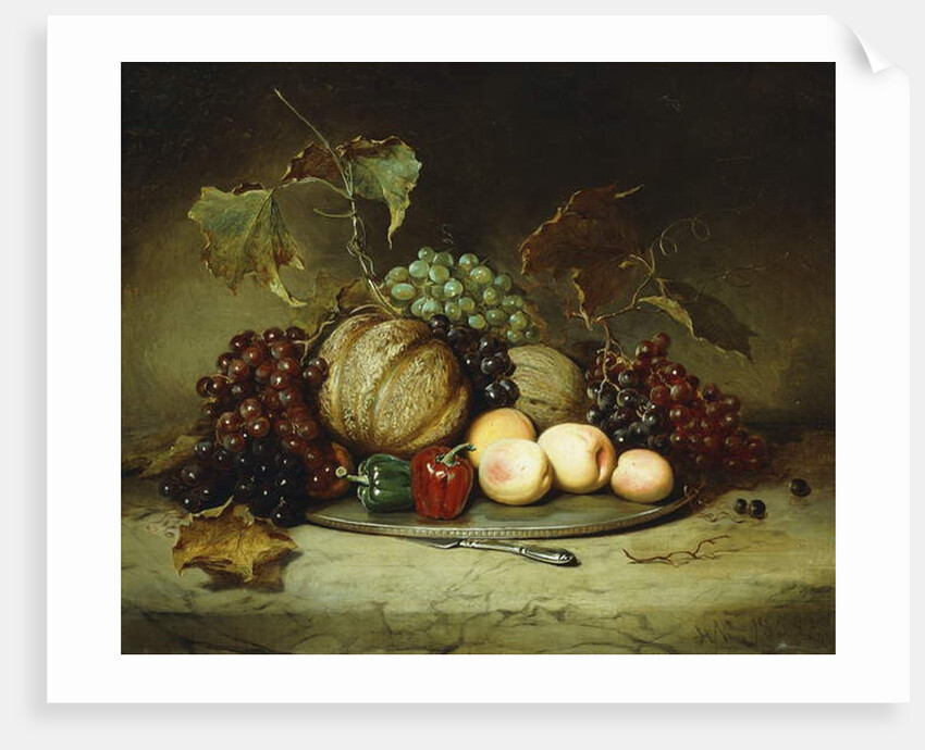 Bountiful Still Life, 1855 by Hugh Newell