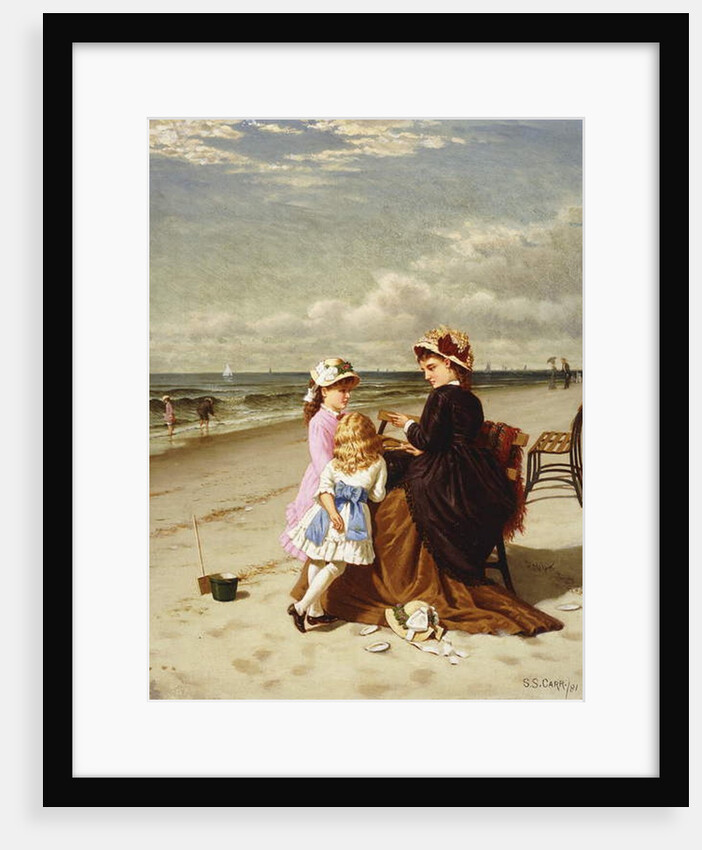 At the Seashore, 1881 by Samuel S. Carr