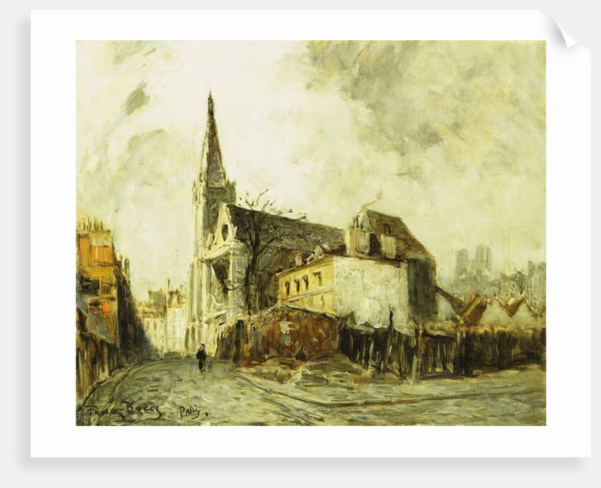 Cathedral in Paris by Frank Myers Boggs