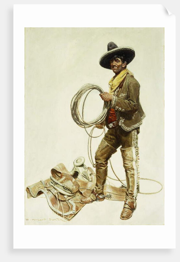 Mexican Cowboy, by William Herbert 'Buck' Dunton