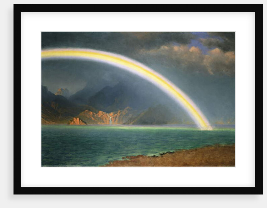 Rainbow Over Jenny Lake, Wyoming by Albert Bierstadt