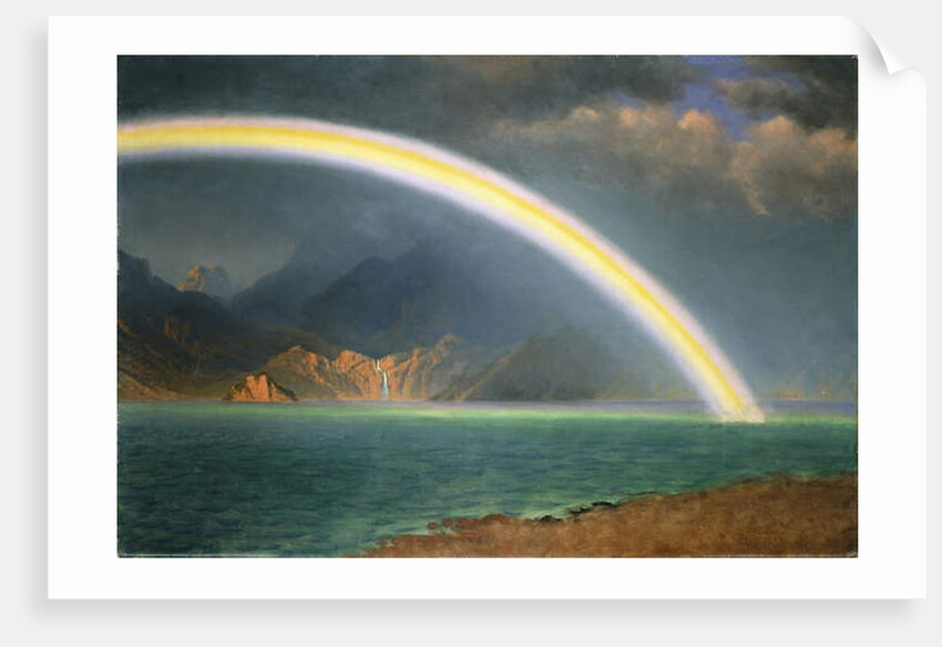 Rainbow Over Jenny Lake, Wyoming by Albert Bierstadt