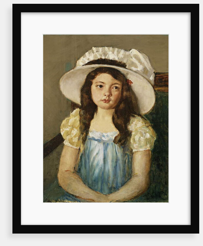 Francoise Wearing a Big White Hat by Mary Stevenson Cassatt