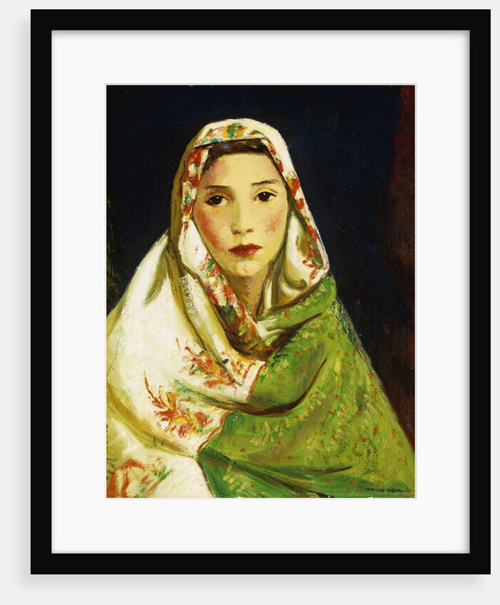 Mexican Girl with Oriental Scarf, 1916 by Robert Cozad Henri
