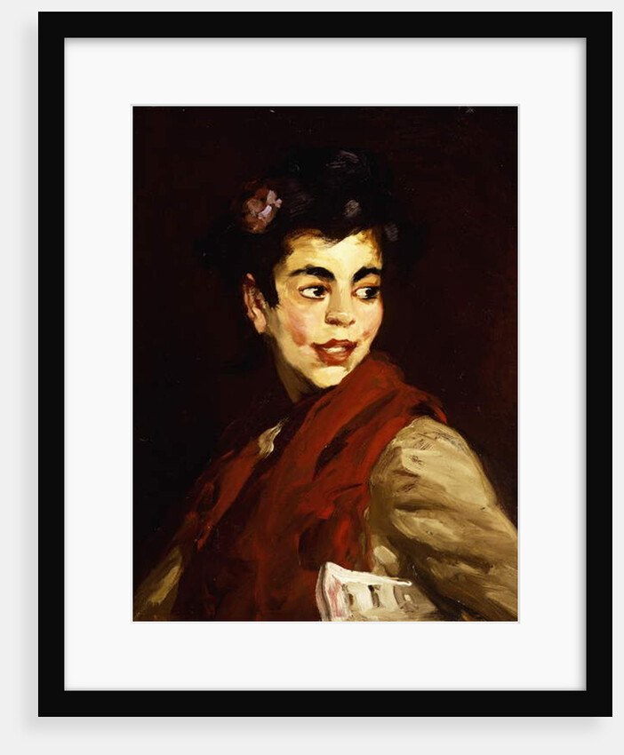 Newsgirl - Madrid, 1908 by Robert Cozad Henri