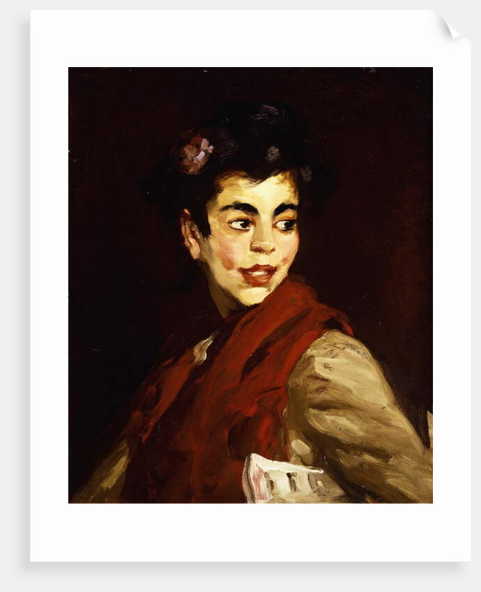 Newsgirl - Madrid, 1908 by Robert Cozad Henri