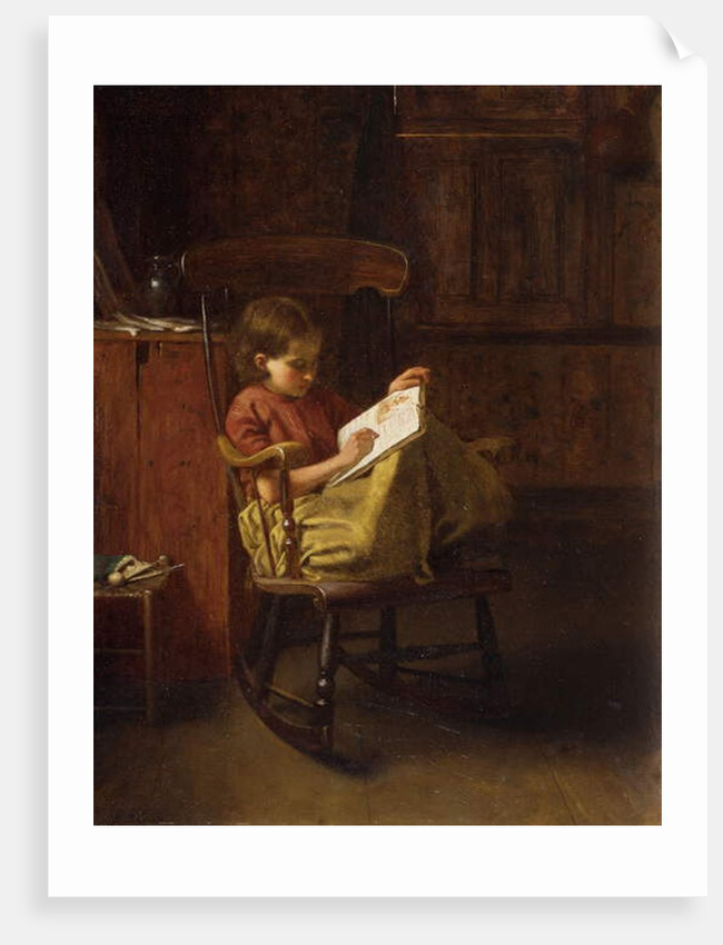 The Boston Rocker by Eastman Johnson