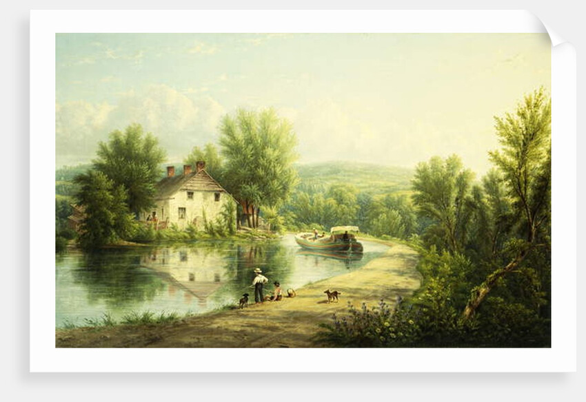 On the Rondout Canal, Rosendale, 1886-87 by William Rickarby Miller