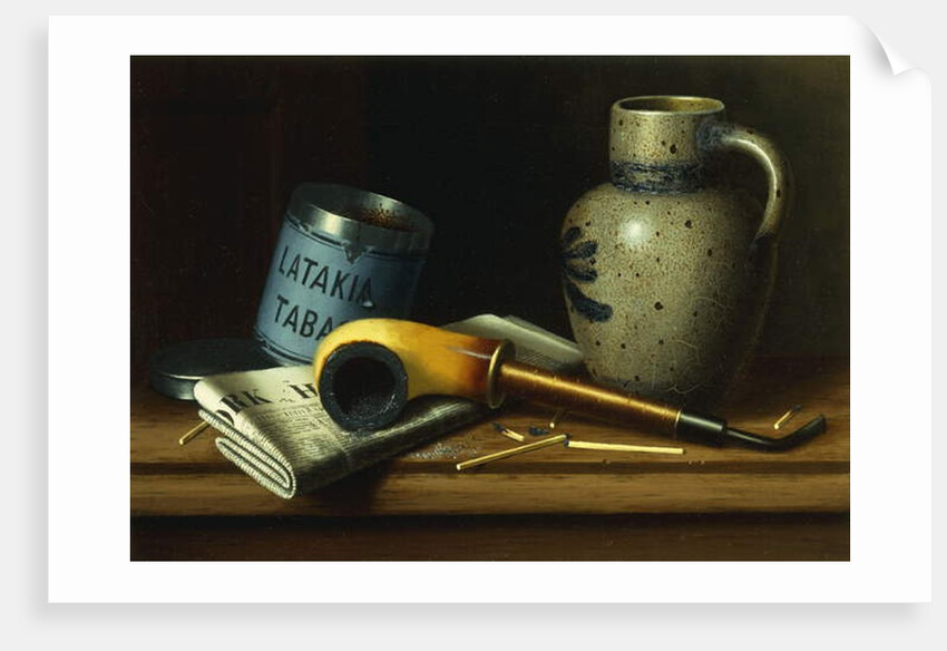 Still Life with Pipe and Tobacco by William Michael Harnett
