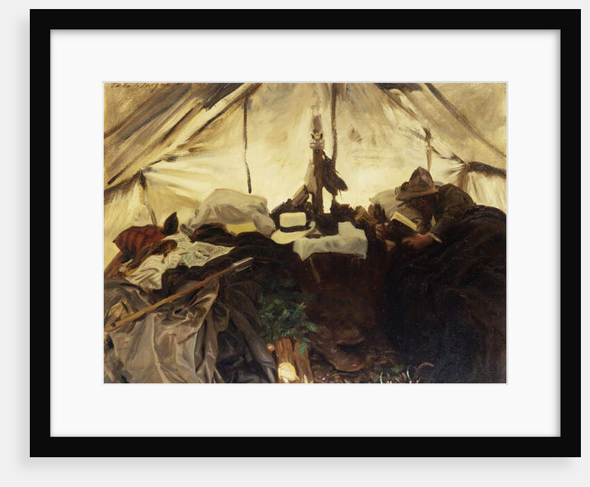 Inside a Tent in the Canadian Rockies, 1916 by John Singer Sargent