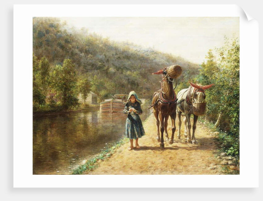 On the Towpath by Edward Lamson Henry