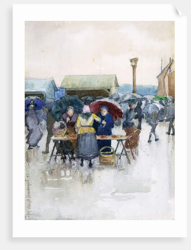 Rainy Day: The Fish Market, 1892 by Maurice Brazil Prendergast